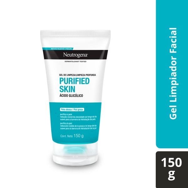 Gel Limpiador Facial Neutrogena® Purified Skin Ácido Glicólico 150g - Hero